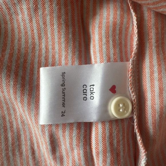 Nathalie Vleeschouwer Striped V-Neck Blouse - Orange - Picture 8 of 8